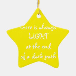 Ornamento De Cerâmica Citação espiritual