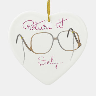 Ornamento De Cerâmica Citações de Sófia - meninas douradas - B