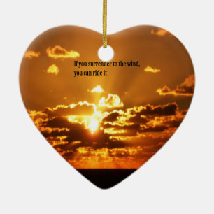 Ornamento De Cerâmica Citações inspiradas do nativo americano