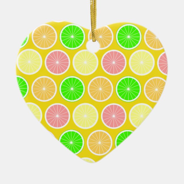 Ornamento De Cerâmica Citrino (Frente)