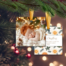 Ornamento De Cerâmica Citrus Hygge Felry Natal