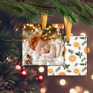 Ornamento De Cerâmica Citrus Hygge Natal