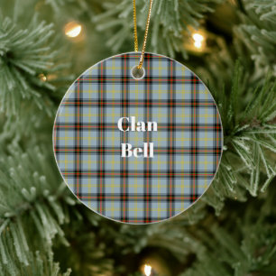 Ornamento De Cerâmica Clã Bell Tartan