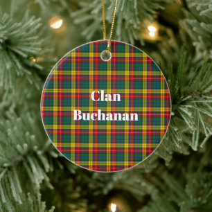 Ornamento De Cerâmica Clã Buchanan Tartan