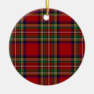 Ornamento De Cerâmica Clã Stewart tartan PixDezines