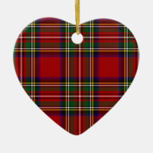 Ornamento De Cerâmica Clã Stewart tartan PixDezines
