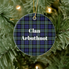 Ornamento De Cerâmica Clan Arbuthnot Tartan