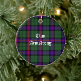 Ornamento De Cerâmica Clan Armstrong Modern Tartan