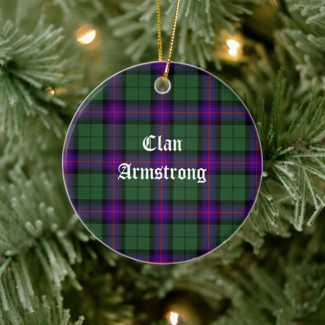 Ornamento De Cerâmica Clan Armstrong Modern Tartan (Árvore)