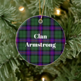 Ornamento De Cerâmica Clan Armstrong Modern Tartan