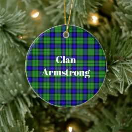 Ornamento De Cerâmica Clan Armstrong Tartan
