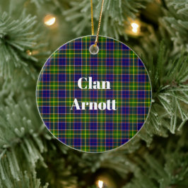 Ornamento De Cerâmica Clan Arnott Tartan