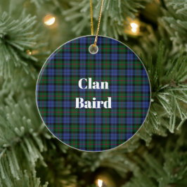 Ornamento De Cerâmica Clan Baird Tartan