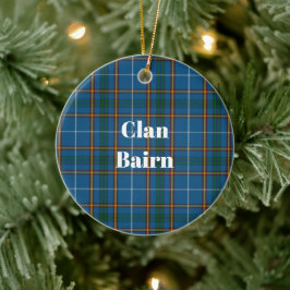Ornamento De Cerâmica Clan Bairn Tartan