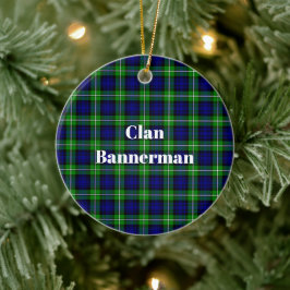 Ornamento De Cerâmica Clan Bannerman Tartan