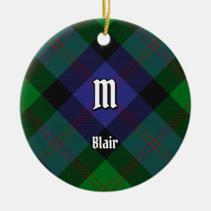 Ornamento De Cerâmica Clan Blair Tartan Cerâmica Ornament