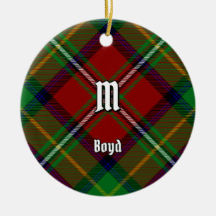Ornamento De Cerâmica Clan Boyd Tartan