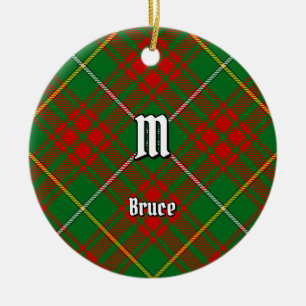 Ornamento De Cerâmica Clan Bruce Hunting Tartan