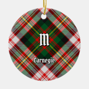 Ornamento De Cerâmica Clan Carnegie Dress Tartan