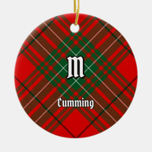 Ornamento De Cerâmica Clan Cumming Tartan