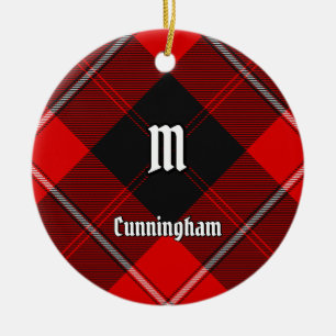 Ornamento De Cerâmica Clan Cunningham Tartan