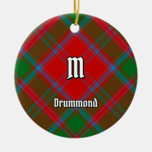 Ornamento De Cerâmica Clan Drummond Tartan