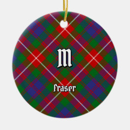 Ornamento De Cerâmica Clan Fraser de Lovat Tartan