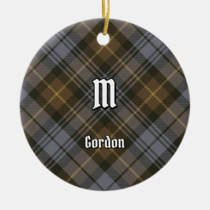 Ornamento De Cerâmica Clan Gordon Weathered Tartan Cerâmica Ornament