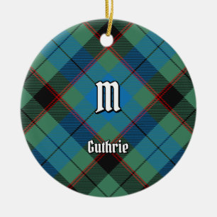 Ornamento De Cerâmica Clan Guthrie Tartan