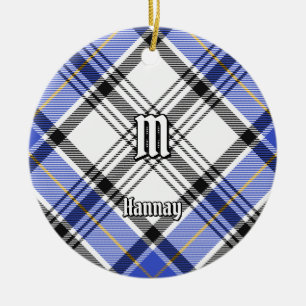 Ornamento De Cerâmica Clan Hannay Tartan