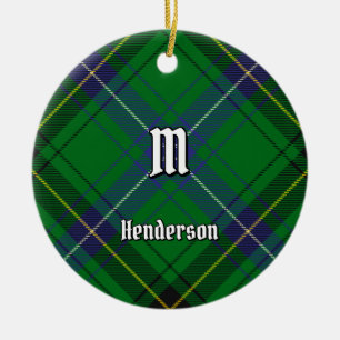 Ornamento De Cerâmica Clan Henderson Tartan