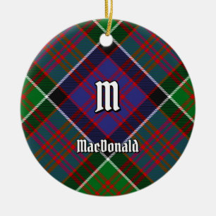 Ornamento De Cerâmica Clan MacDonald do Clanranald Tartan