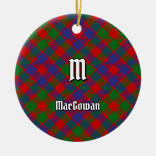 Ornamento De Cerâmica Clan MacGowan Tartan