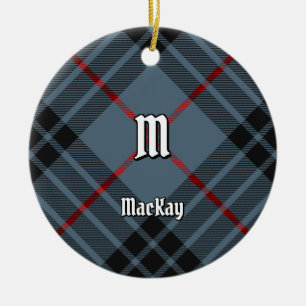 Ornamento De Cerâmica Clan MacKay Blue Tartan