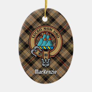Ornamento De Cerâmica Clan MacKenzie Crest Cerâmica