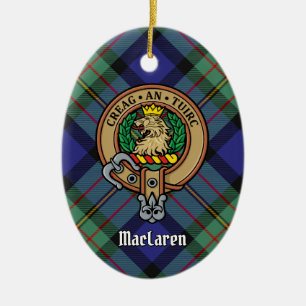 Ornamento De Cerâmica Clan MacLaren Crest
