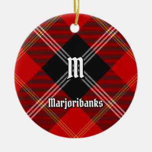 Ornamento De Cerâmica Clan Marjoribanks Tartan