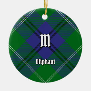 Ornamento De Cerâmica Clan Oliphant Tartan Cerâmica Ornament