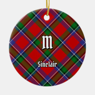 Ornamento De Cerâmica Clan Sinclair Tartan