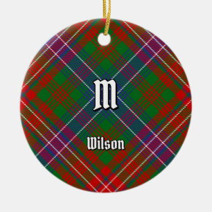 Ornamento De Cerâmica Clan Wilson Modern Tartan
