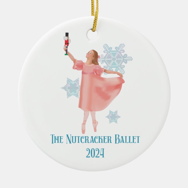 Ornamento De Cerâmica Clara Nutcracker Ornament 2024 (Frente)