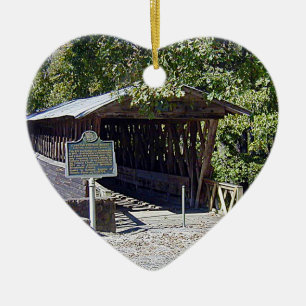 Ornamento De Cerâmica Clarkson Covered Bridge Alabama