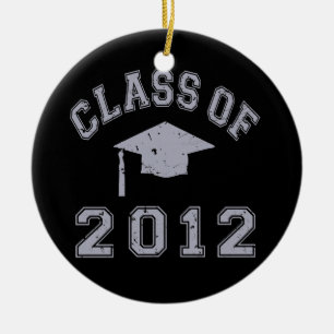 Ornamento De Cerâmica Classe 2012 da graduação - cinza 2