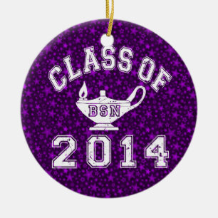 Ornamento De Cerâmica Classe de 2014 BSN