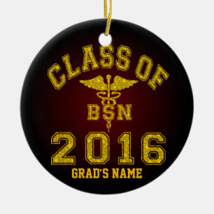 Ornamento De Cerâmica Classe de 2016 BSN