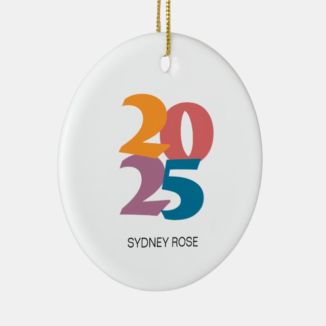 Ornamento De Cerâmica Classe de Graduação das Víbias Retroativas de 2025 (Direito )