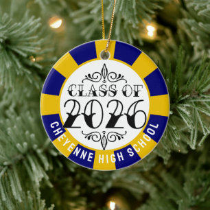 Ornamento De Cerâmica Classe de Graduação de Foto 2026