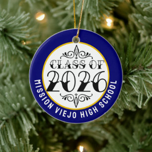 Ornamento De Cerâmica Classe de Graduação de Foto 2026