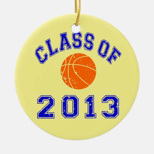 Ornamento De Cerâmica Classe do basquetebol 2013 (Frente)