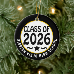 Ornamento De Cerâmica Classe Star de Graduação de Foto 2026